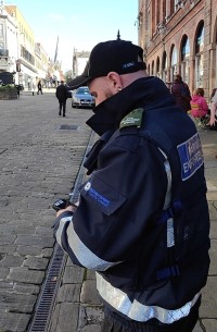 civil enforcement officer in Chesterfield town centre
