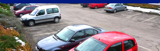 Cars parked in a carpark